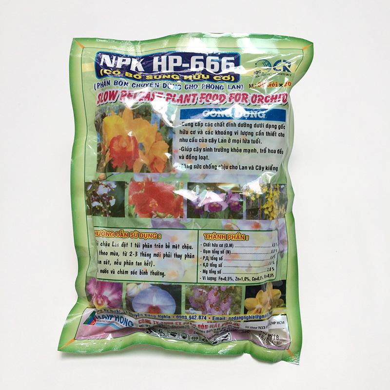 [HCM]Phân bón tan chậm Hải Phong Hp-666 chuyên dùng cho phong lan gói 550gr 30 túi lưới nhỏ - rab.store