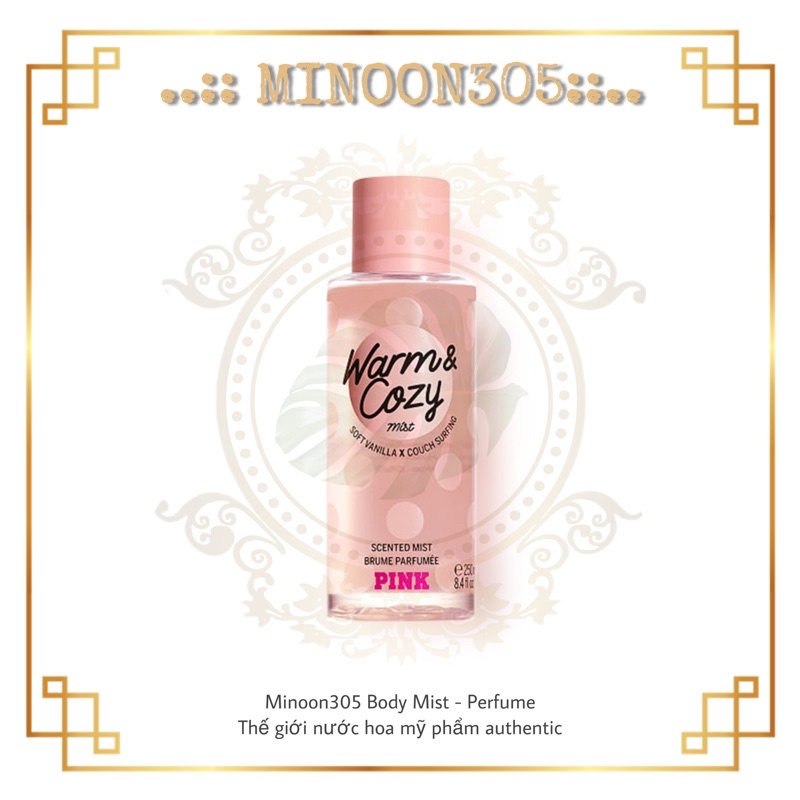 Xịt thơm body mist 𝗩𝗜𝗖𝗧𝗢𝗥𝗜𝗔'𝗦 𝗦𝗘𝗖𝗥𝗘𝗧 warm & cozy 30ml/50ml/100ml/250ml
