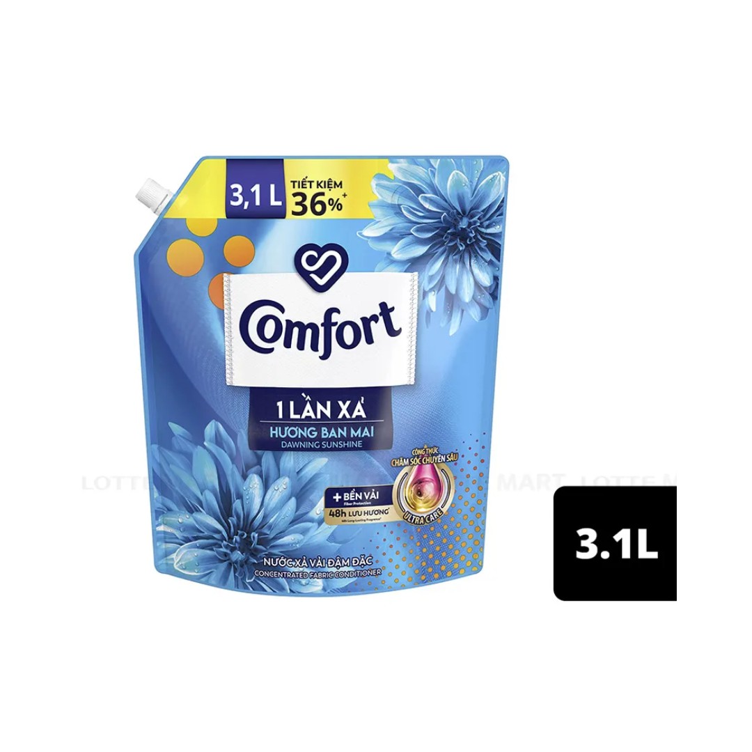 Nước xả vải làm mềm vải comfort incense board plum 1 lần xả túi 3.1L/3.8L