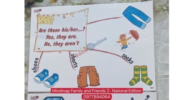 Mindmap luyện nói Tiếng Anh lớp 2 - Smart Start 2- 25 tờ A3 ép plastics bền đẹp - MInhAnh Bookstore