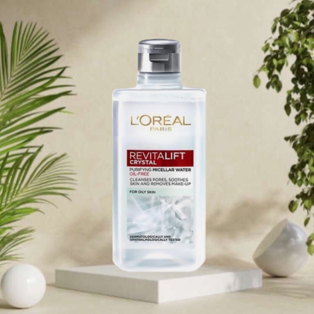 Nước Tẩy Trang L'Oreal Revitalift Crystal 95ml Làm Sạch Thoáng Da Dầu Căng Mướt L'Oreal Paris Revita