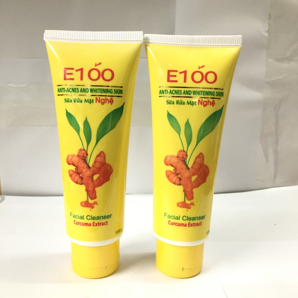 Sữa rửa mặt nghệ E100 100g