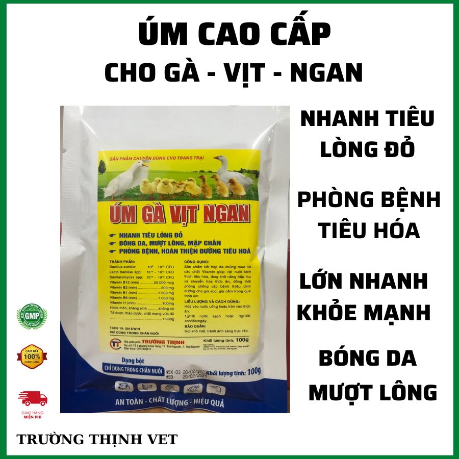 "Hoàn tiền đến 10%" Thuốc úm gà vịt ngan cút gói 100g [thú y]