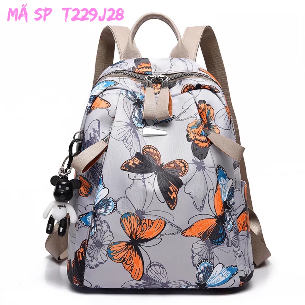 Balo vải dù hình con bướm trẻ trung cá tính, MSP: T229J28