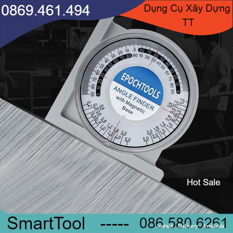 Dụng cụ đo góc nghiêng có nam châm r1368