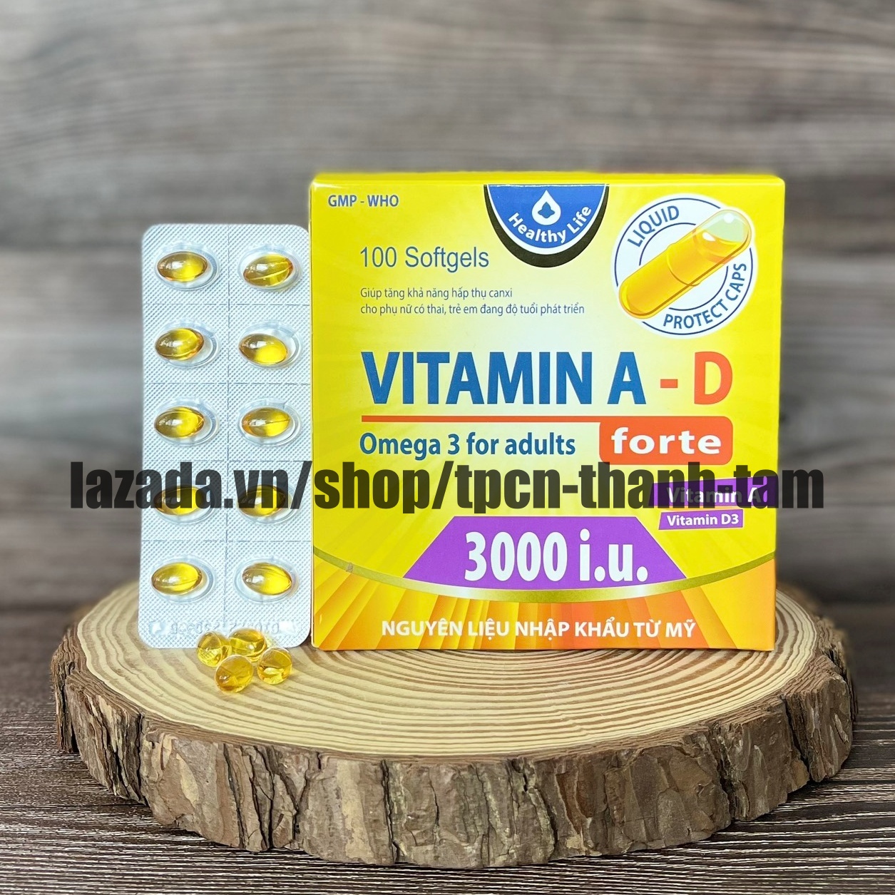 Viên uống bổ sung vitamin a-d giúp bố sung vitamin ad tăng cường sức khỏe – hộp 100 viên