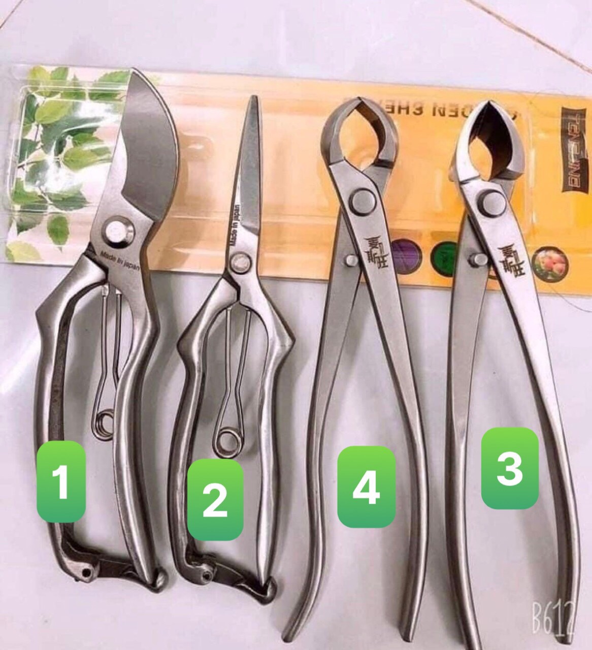 Kéo cắt cành tỉa cành thép đúc trắng nguyên khối
