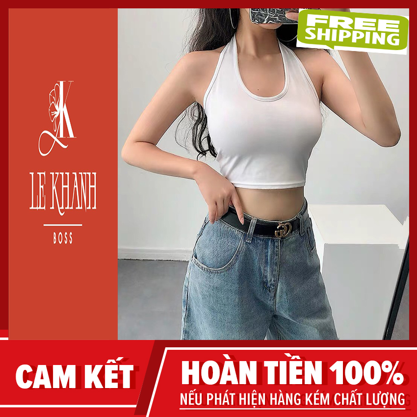 ÁO YẾM 2 DÂY, áo yếm hở lưng, áo yếm nữ, áo kiểu nữ, Le khanh Boss