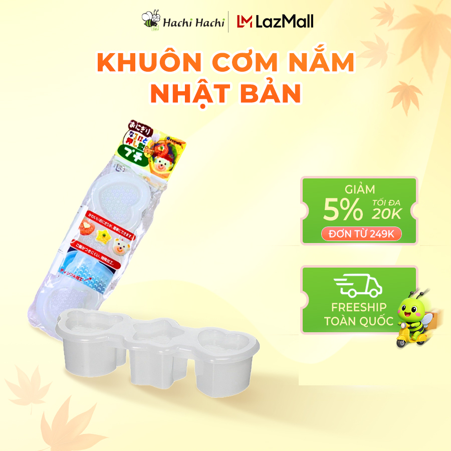 Khuôn làm cơm nắm Sushi Inomata (Hình tim, hình sao, hình gấu) - Hachi Hachi Japan Shop