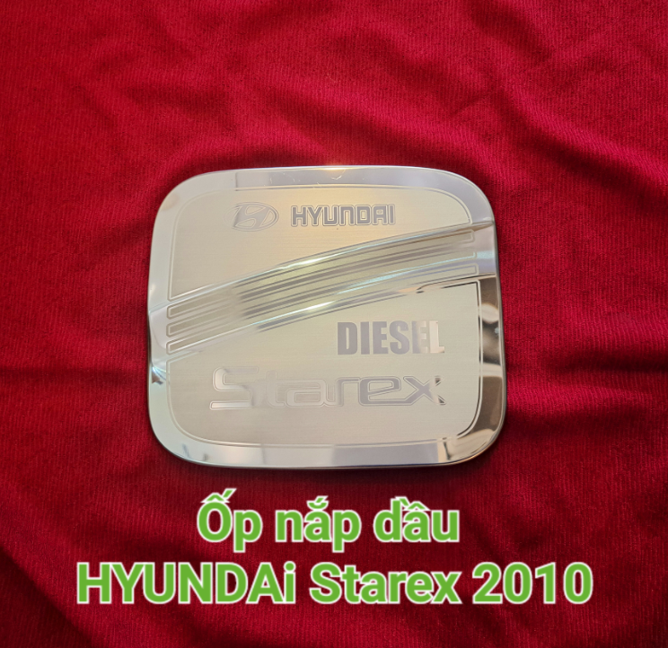 Ốp inox nắp bình xăng hyundai starex