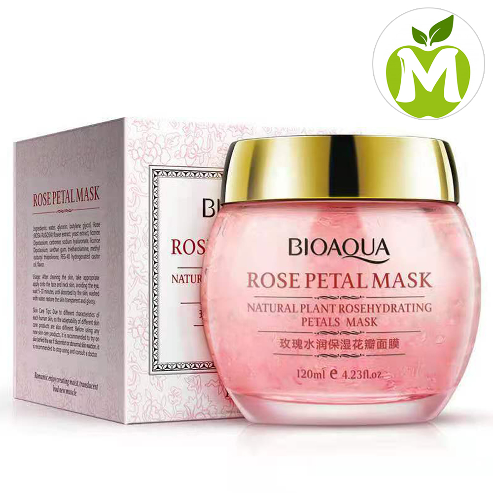 Mặt nạ ngủ cánh hoa hồng Bioaqua Rose Petal Mask