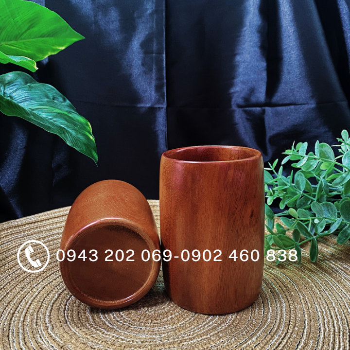 Ly, cốc gỗ tự nhiên