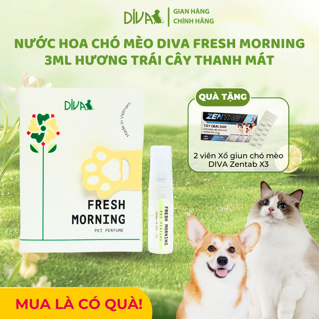 Nước hoa cho chó mèo DIVA Fresh Morning