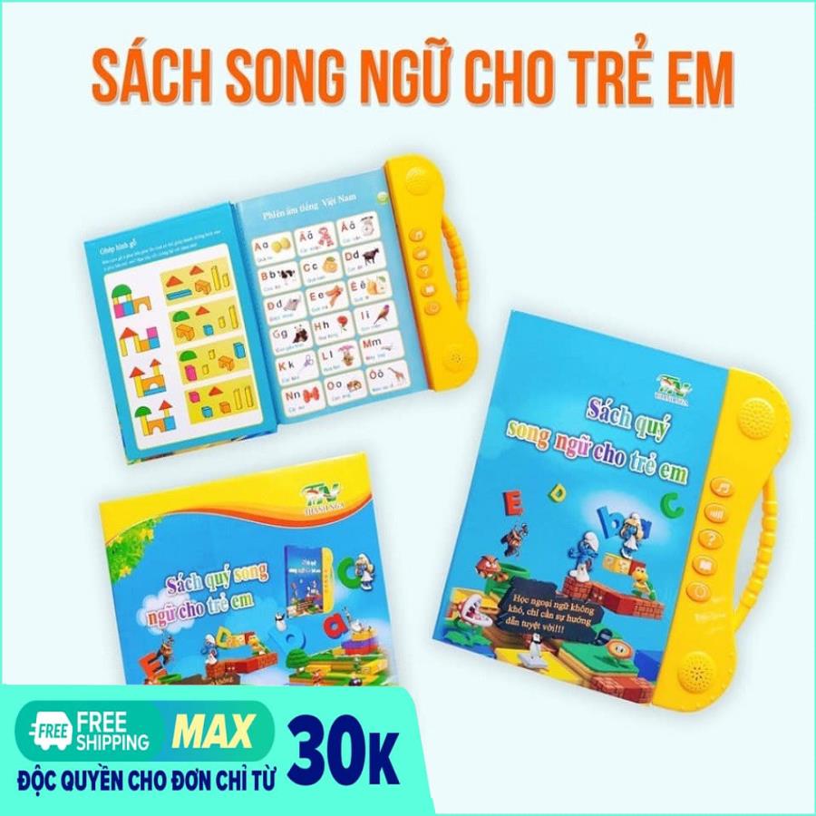 [ ĐẶC BIỆT GIẢM 50%] SÁCH ĐIỆN TỬ SONG NGỮ ANH - VIỆT Sách Điện Tử Thông Minh Cho Bé Sách Song Ngữ Cho Bé học tiếng anh, Hình ảnh minh họa sống động và rõ nét, âm giọng chuẩn.