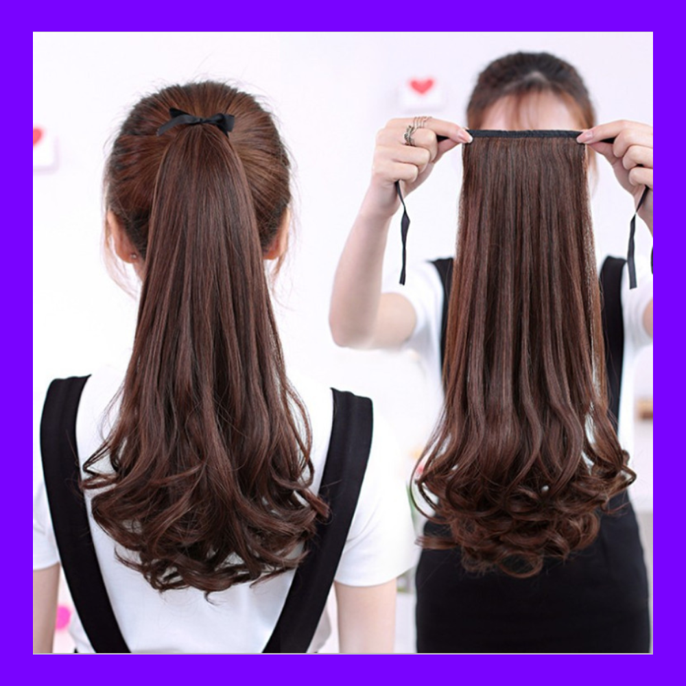 Tóc giả nữ cột đuôi Hàn Quốc ( dài 40cm )