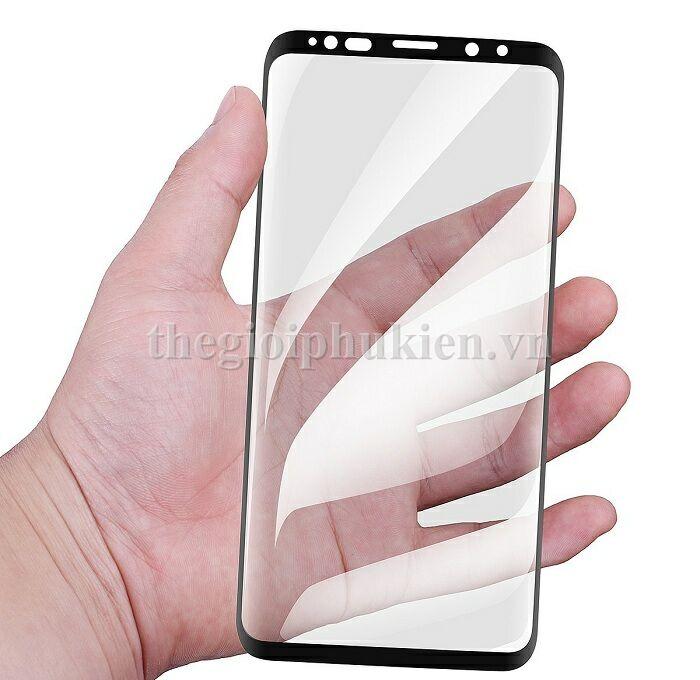 Miếng dán kính cường lực Full màn hiệu Baseus cho Samsung Galaxy S9 Plus
