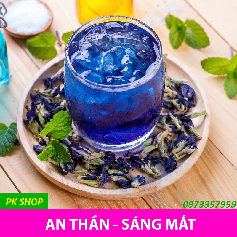 Trà Hoa Đậu Biếc ❤️❤️ Sấy Khô Nguyên Bông / Trà Hoa Đậu Biếc 100G Hảo Hạng (TÚI 50G)