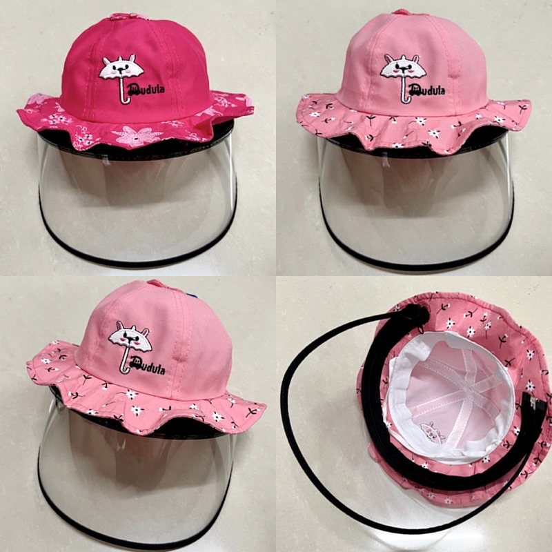 Mũ chống dịch viền bèo siêu cute cho bé gái