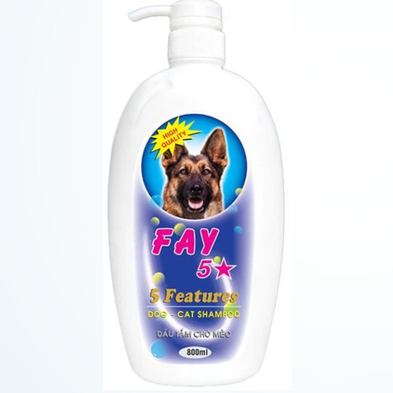 Sữa tắm cho chó mèo - Dầu Tắm Chó mèo Fay 5* 800ml