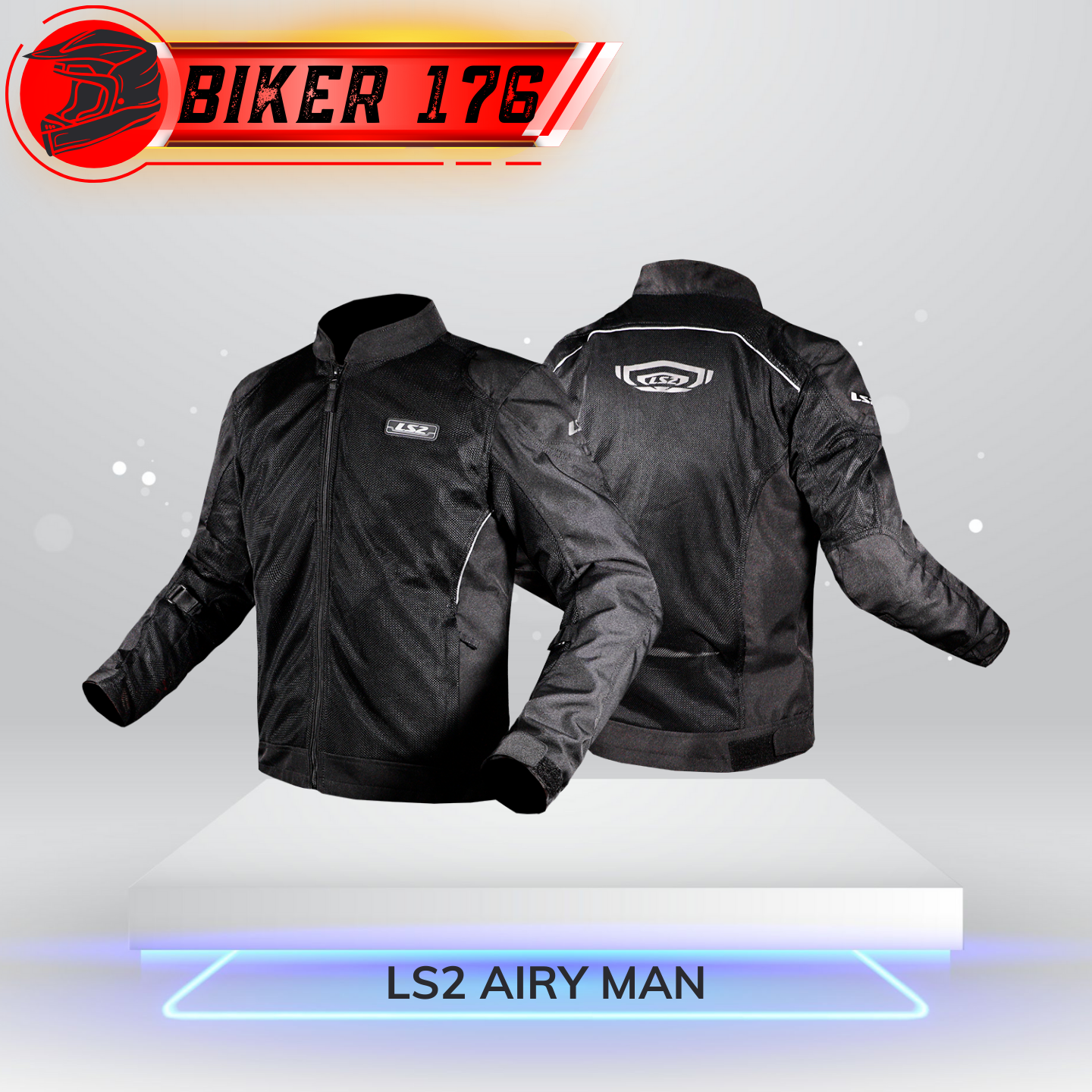 Áo giáp bảo hộ ls2 airy man chính hãng - bảo hộ xe máy biker 176 - mũ bảo hiểm chính hãng vũng tàu