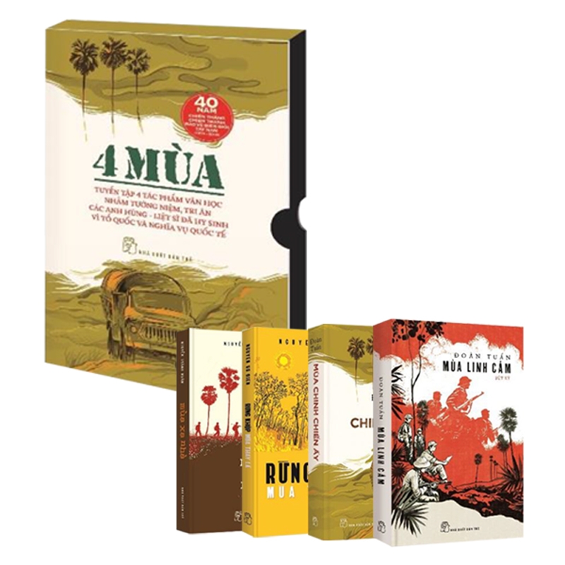 Fahasa - Bộ Hộp  Bốn Mùa  (Bộ 4 Cuốn - Mùa Chinh Chiến Ấy, Mùa Xa Nhà, Rừng Khộp Mùa Thay Lá, Mùa Linh Cảm)