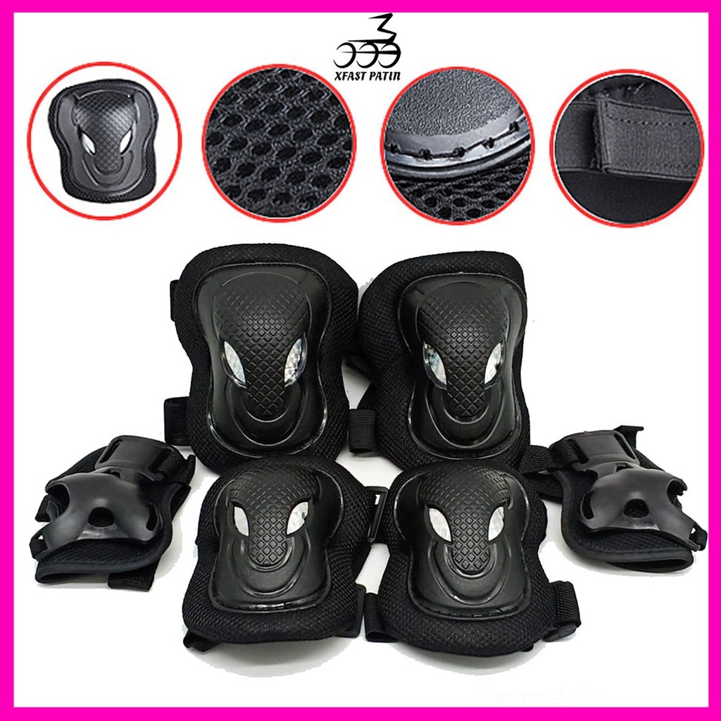 Bảo Hộ Patin Cao Cấp Chính Hãng WEIQIU Nhiều Cỡ Giúp Bảo Vệ Chân Tay Khi Chơi Patin Đi Xe Đạp Lướt Ván Nhiều Size SML