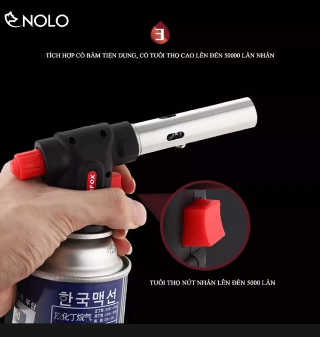 Khò Gas Tiện Dụng - Đầu Khò Ga Mini 504C - Đèn Khò Lửa Cầm Tay Sử Dụng Cho Bình Gas Mini.