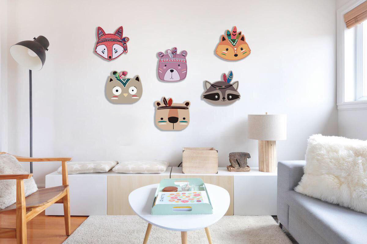 Decal dán tường Fomex dày 8 li - Tặng kèm Băng keo trong 2 mặt