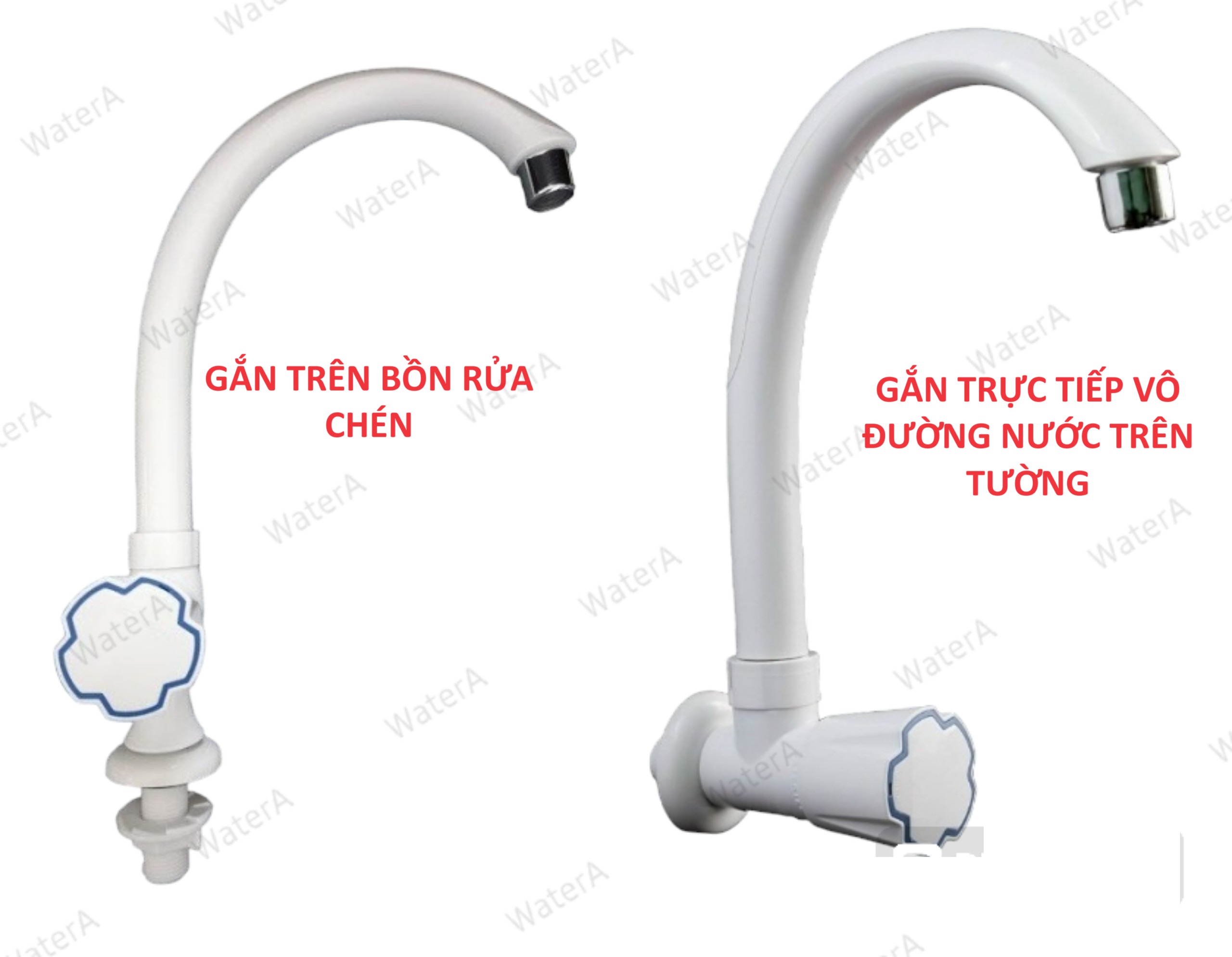 Vòi rửa chén lạnh- gắn chậu, vòi rửa bát nhựa