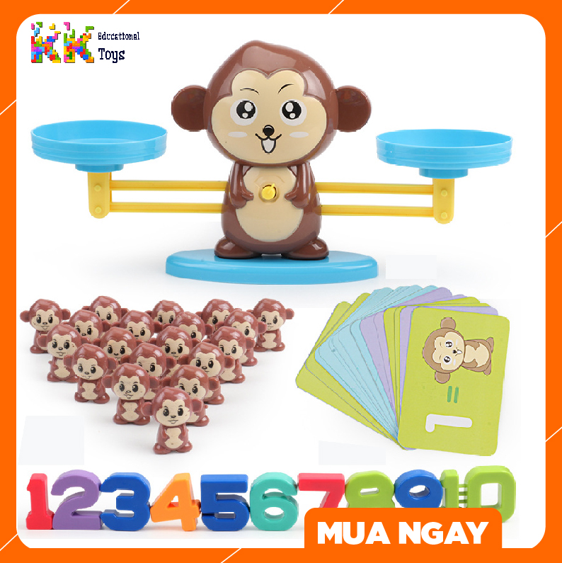 Đồ chơi giáo dục: Toán học cùng khỉ con - Monkey balance - KKstore
