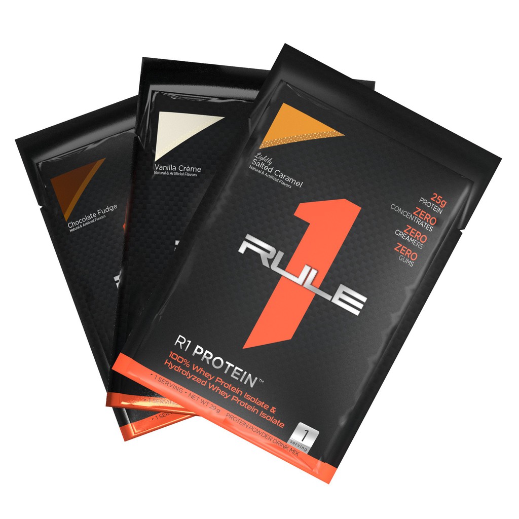 Gói dùng thử sữa tăng cơ rule1 protein 1 lần dùng