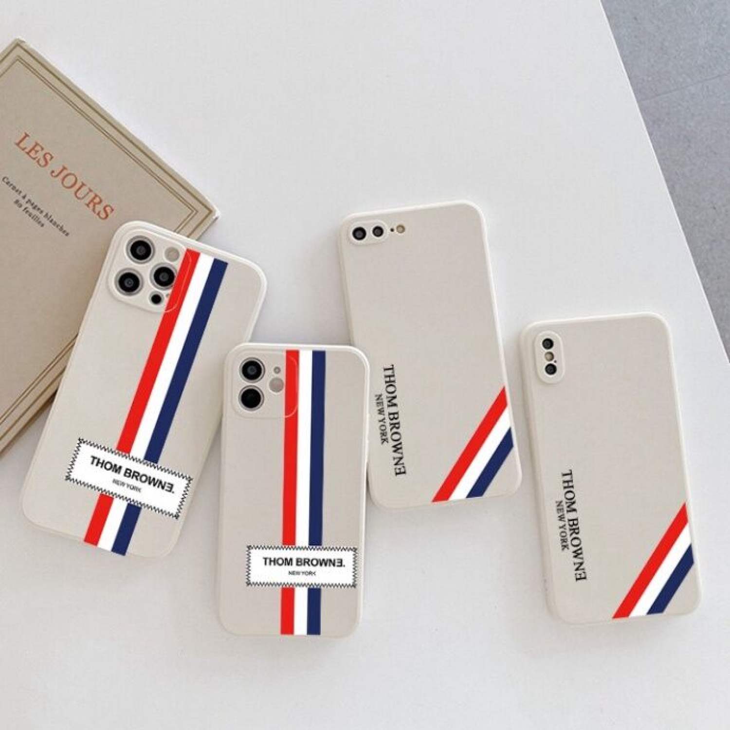 0ốp lưng ip cạnh vuông thom.browne màu kem 6/6plus/6s/6splus