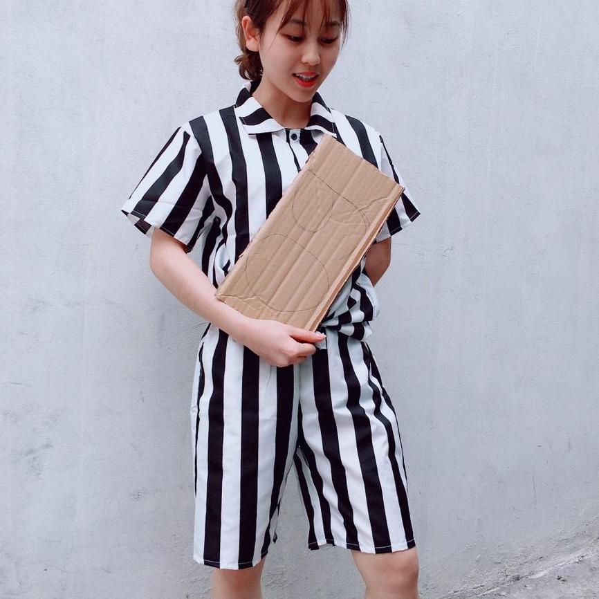 [Phương Linh Luxury 1688] ❤ QUÁ XUẤT SẮC ❤ Bộ Quần Áo Pizama Nam Chất Liệu Kate Thái Cực Hot Bộ Tù Trưởng Cực Hot M9