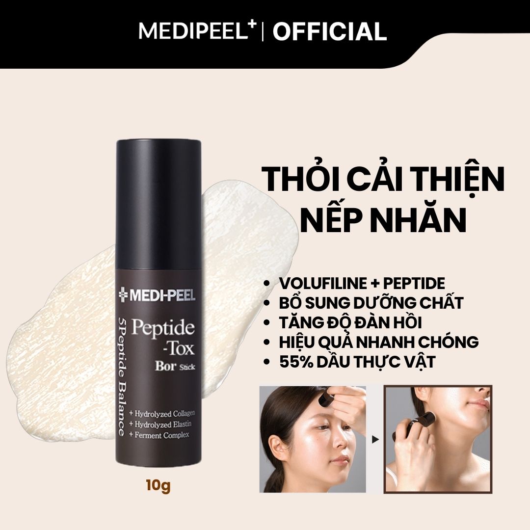 Thỏi mờ nhăn và tăng độ đàn hồi cho da nếp nhăn medi-peel bor- tox peptide wrinkle stick_10g