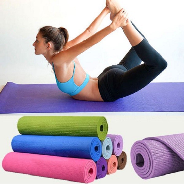 [HCM]Thảm tập gym và yoga TPE 2 lớp đủ màu thảm tập yoga tpe 2 lớp 6mm cao cấp chất liệu an toàn khi tiếp xúc với da