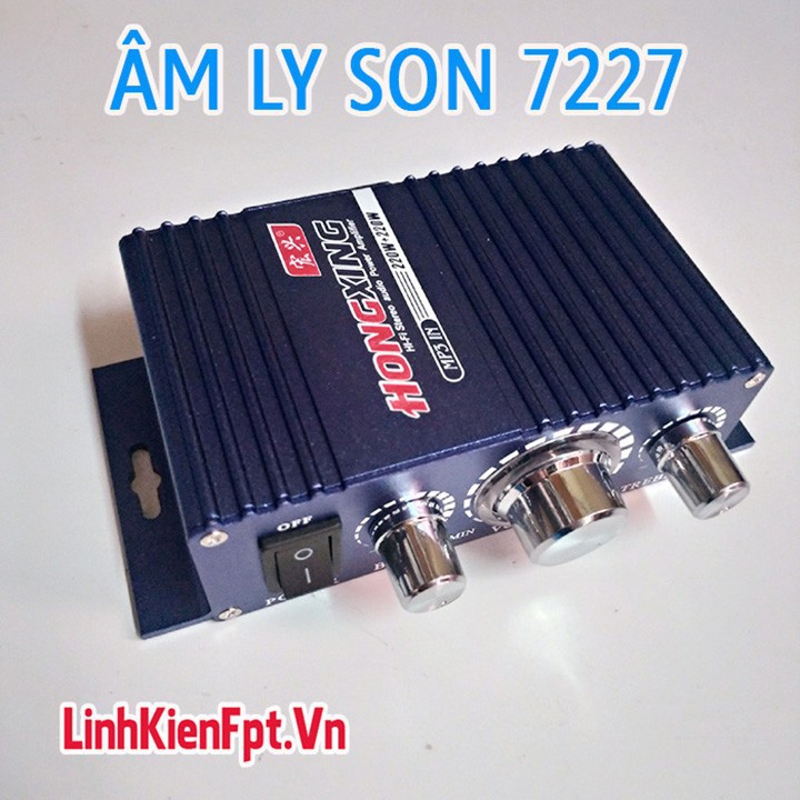 Mạch âm ly son 7227 vỏ nhôm 12v