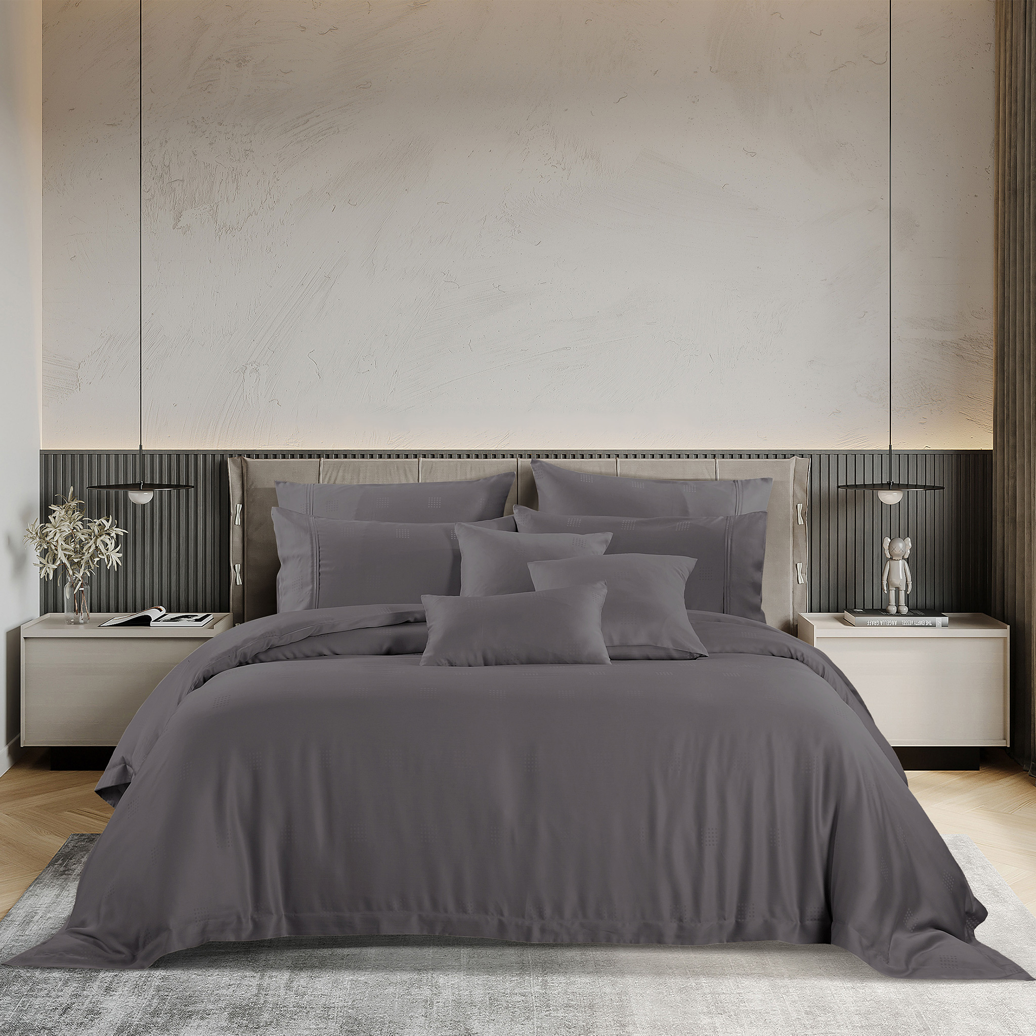 Bộ Ga và Vỏ gối Akemi Tencel Accord Lyocell cao cấp, gồm 5 món King Queen