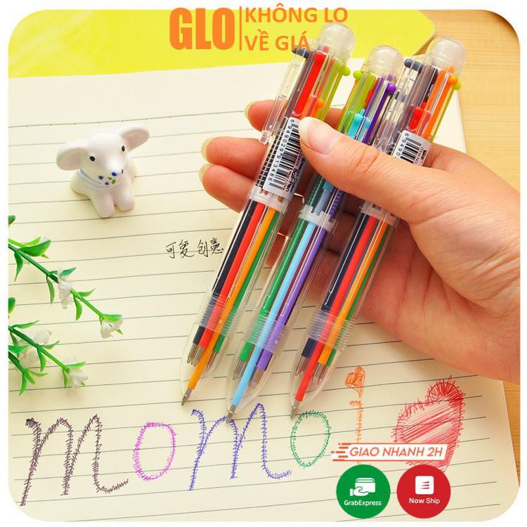 Bút bi 6 đầu 6 màu độc đáo
