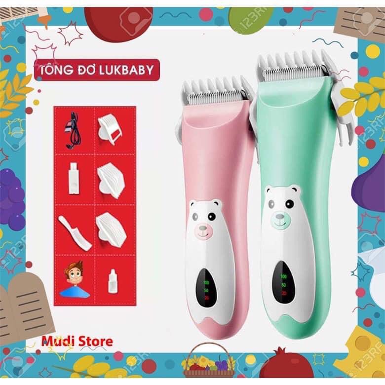 [SẴN HÀNG] Tông Đơ Cắt Tóc Sơ Sinh, Cắt Tóc Trẻ Em 0-15 Tuổi Sạc Điện LUKBABY