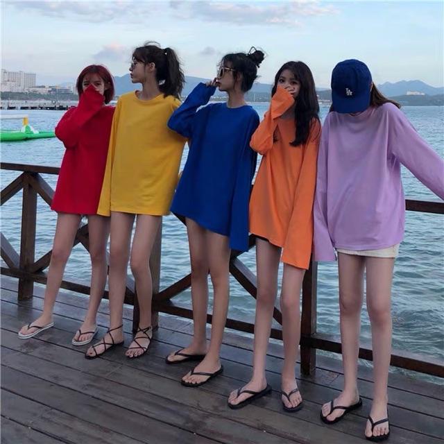 Áo thun thụng trơn dài tay coh0719