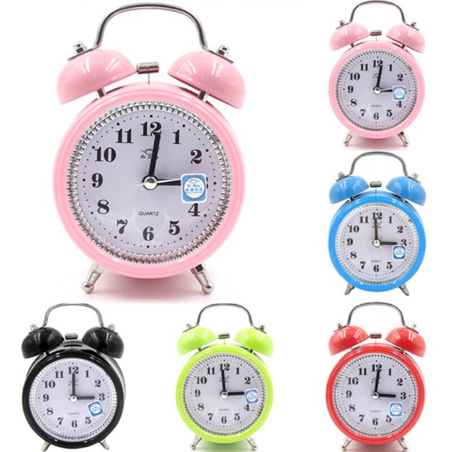 Đồng hồ báo thức để bàn bằng sắt chuông kêu to, cam kết hàng đúng mô tả, chất lượng đảm bảo, đa dạng mẫu mã và kích cỡ