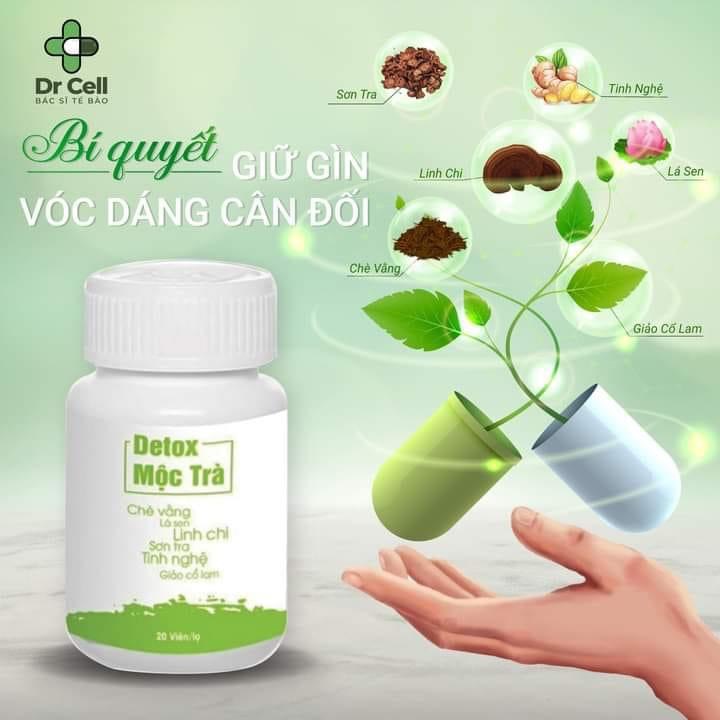 Detox xổ mỡ mộc trà dr cell