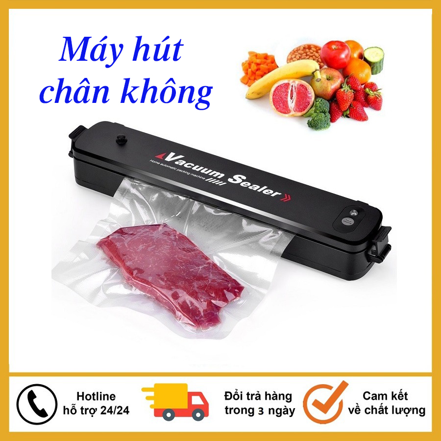 Máy hút chân không thực phẩm vacuum sealer, máy hút chân không cầm tay tiện lợi cho gia đình, hút siêu khỏe hết khí