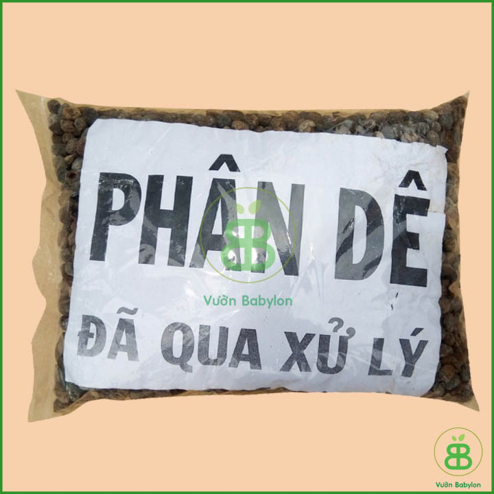 Phân dê đã xử lý làm phân bón lan và phân bón cây trồng