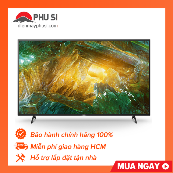 [Trả góp 0%]Android Tivi Sony 4K 65 Inch KD-65X8050H dễ dàng sử dụng với hướng dẫn bằng Tiếng Việt tích hợp trong TV