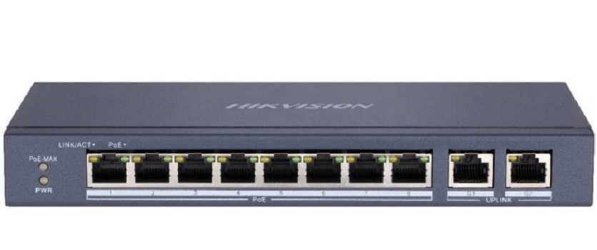 Ds-3e0109p-e/m switch mạng 8 cổng poe 100m, 1 cổng uplink 10/100m , layer 2 - sản phẩm chính hãng hikvision bảo hành 24 tháng