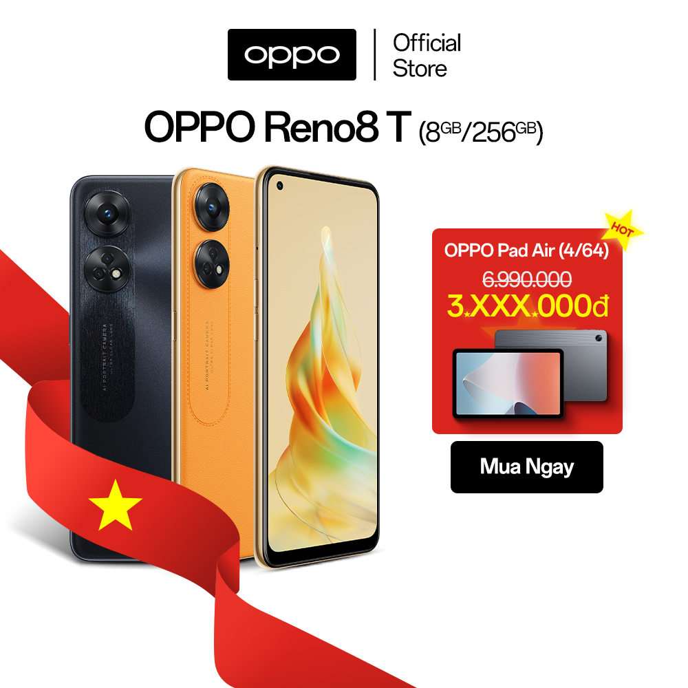 Điện thoại oppo reno8 t 4g - hàng chính hãng