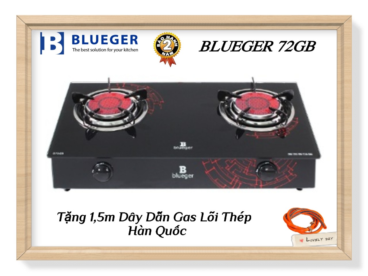 Bếp ga dương hồng ngoại quality japan blueger 72gb