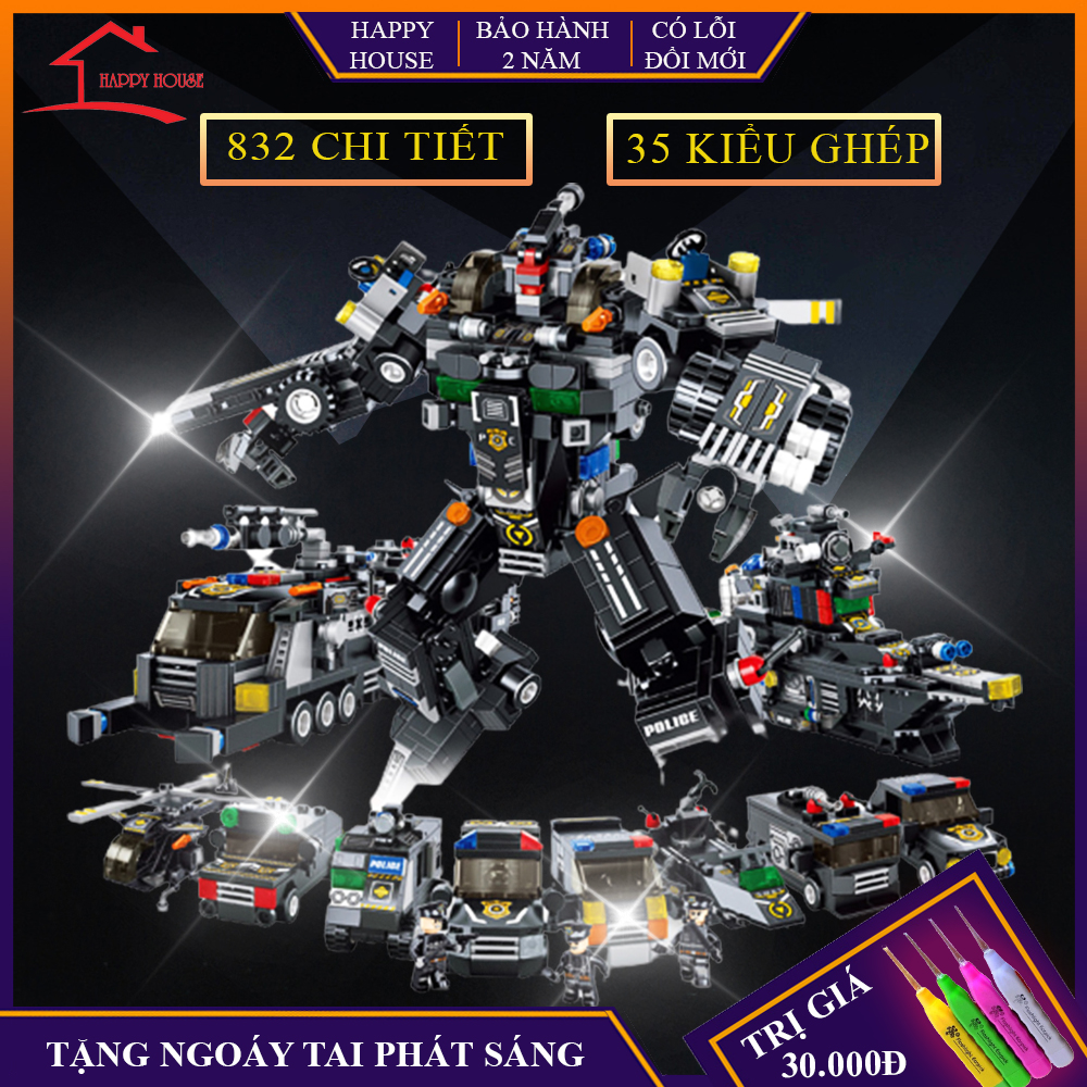 Đồ chơi lego, bộ đồ chơi lắp ghép kiểu lego xếp hình, lego robot, lego tàu sân bay, lego tàu chiến, lego máy bay nhiều chi tiết phát triển tư duy trí tuệ cho trẻ em