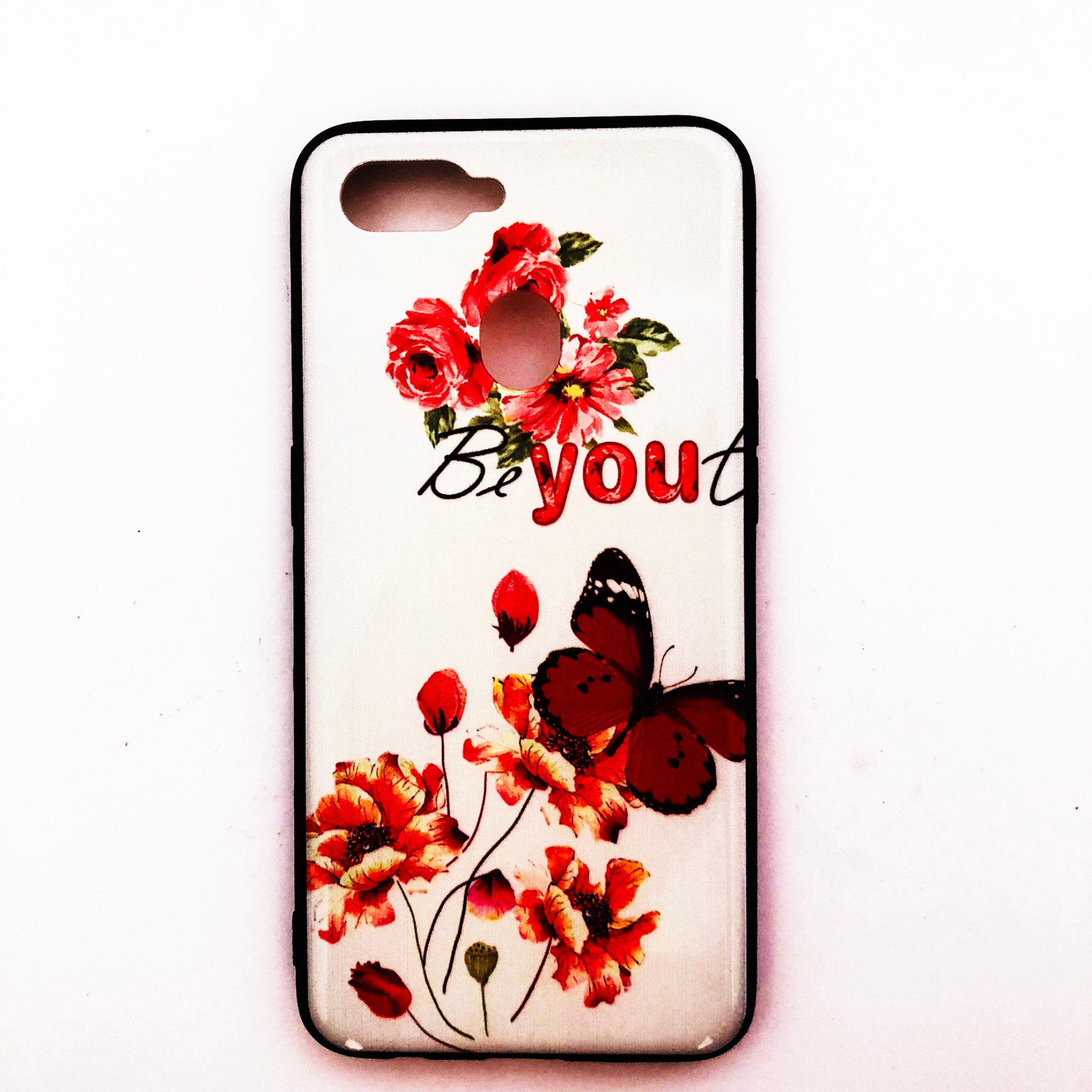 [30 Mẫu]. Ốp cứng viền dẻo OPPO A7/A5S (Thân trắng -  viền đen - in hình siêu cute)